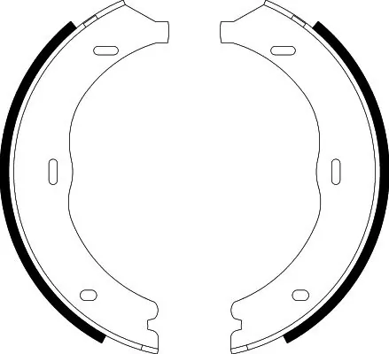 Brake Shoe Set, parking brake