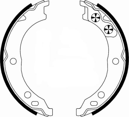 Brake Shoe Set, parking brake
