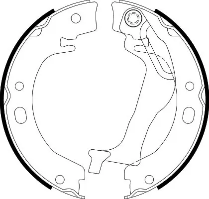 Brake Shoe Set, parking brake