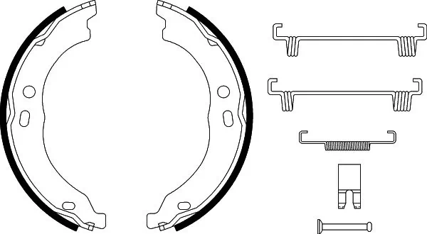 Brake Shoe Set, parking brake