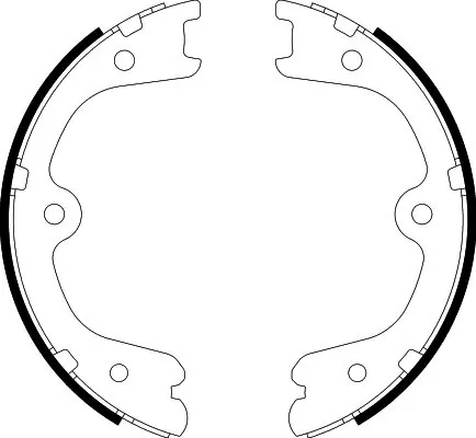 Brake Shoe Set, parking brake