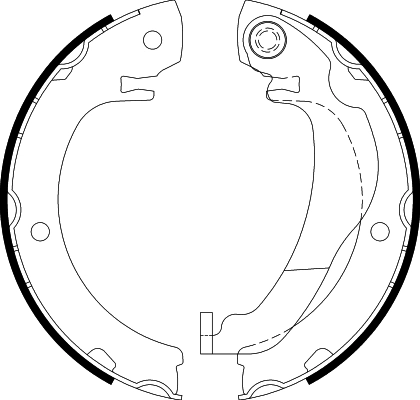 Brake Shoe Set, parking brake