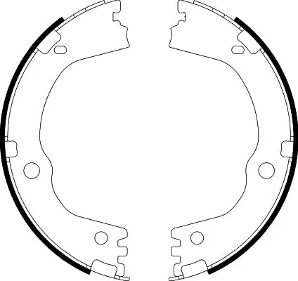 Brake Shoe Set, parking brake