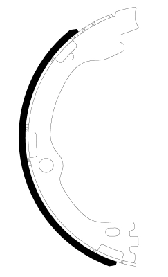 Brake Shoe Set, parking brake