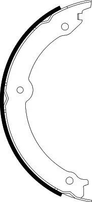 Brake Shoe Set, parking brake