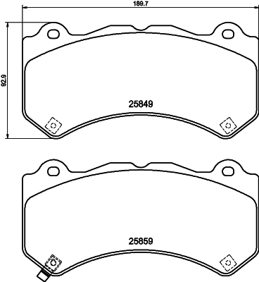 Brake Pad Set, disc brake