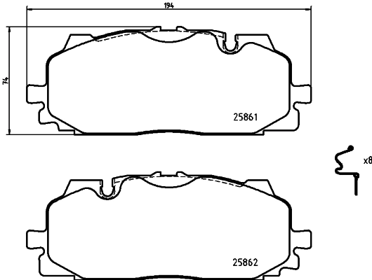 Brake Pad Set, disc brake