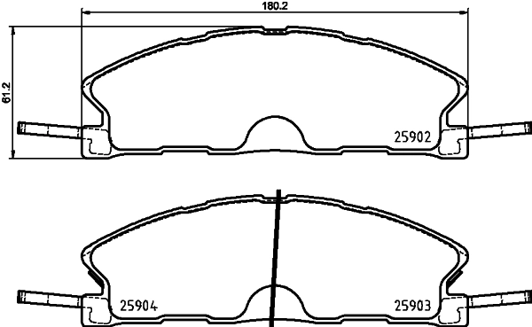 Brake Pad Set, disc brake