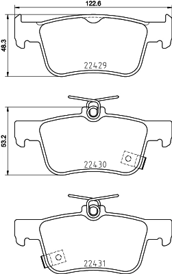 Brake Pad Set, disc brake