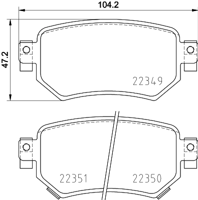 Brake Pad Set, disc brake