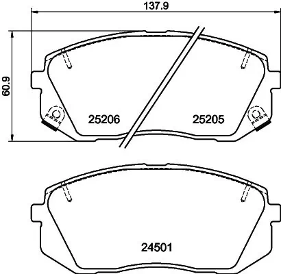 Brake Pad Set, disc brake