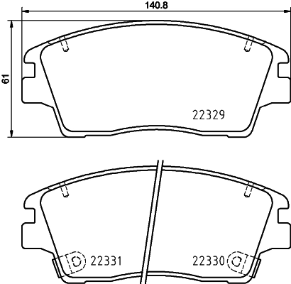 Brake Pad Set, disc brake
