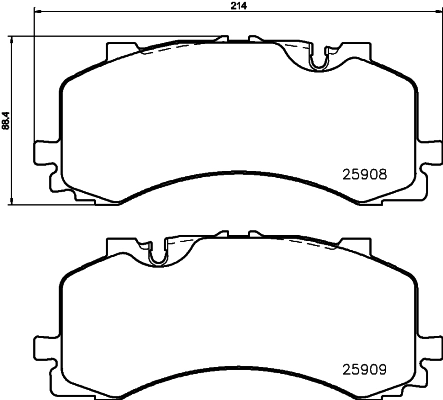 Brake Pad Set, disc brake