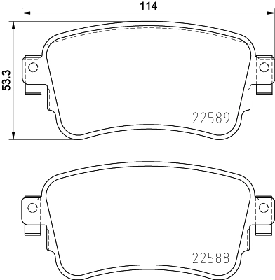 Brake Pad Set, disc brake