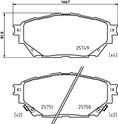 Brake Pad Set, disc brake
