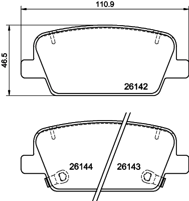 Brake Pad Set, disc brake