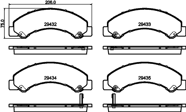 Brake Pad Set, disc brake