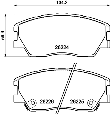Brake Pad Set, disc brake