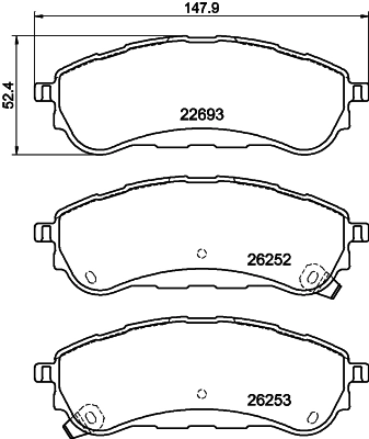 Brake Pad Set, disc brake