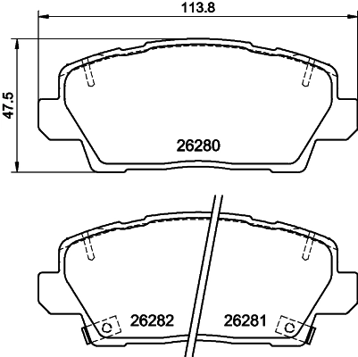 Brake Pad Set, disc brake
