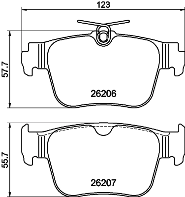 Brake Pad Set, disc brake