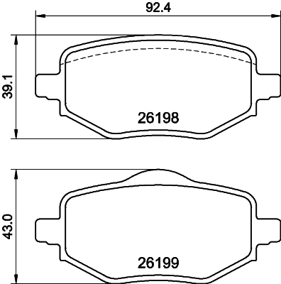 Brake Pad Set, disc brake