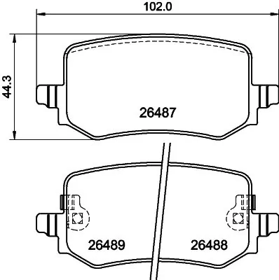 Brake Pad Set, disc brake