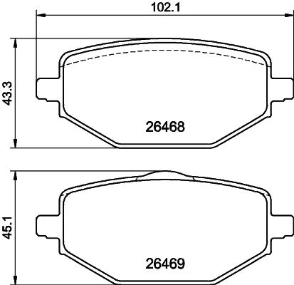 Brake Pad Set, disc brake
