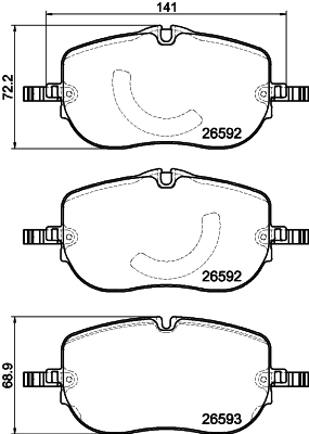 Brake Pad Set, disc brake