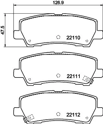 Brake Pad Set, disc brake