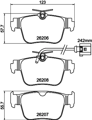 Brake Pad Set, disc brake