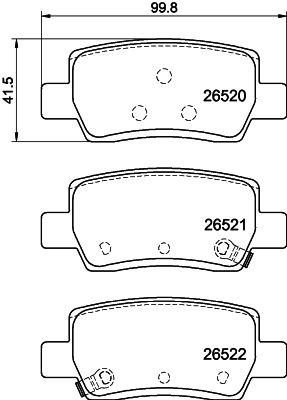 Brake Pad Set, disc brake