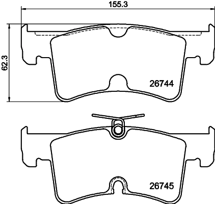 Brake Pad Set, disc brake