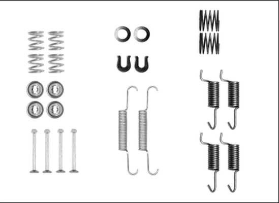 Accessory Kit, parking brake shoes
