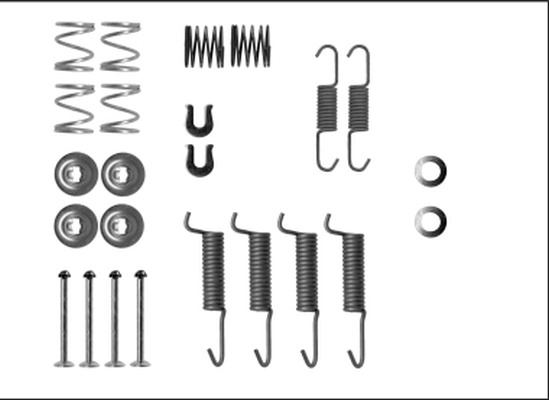 Accessory Kit, parking brake shoes