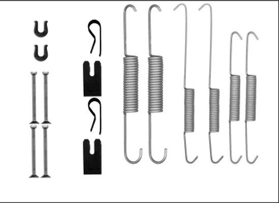 Accessory Kit, brake shoes
