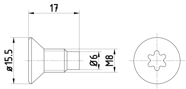 Bolt, brake disc