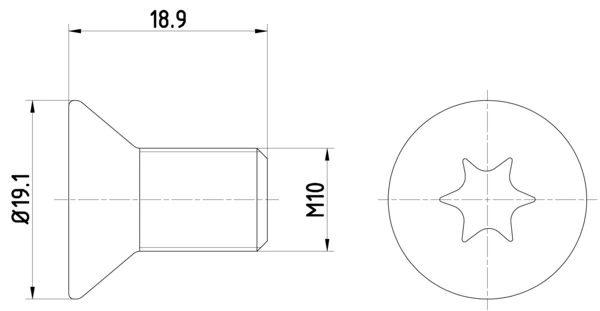 Bolt, brake disc