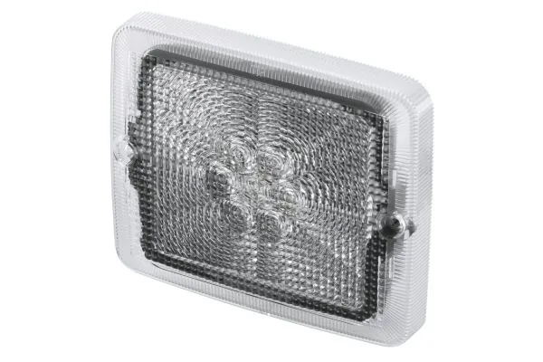 Lens, direction indicator