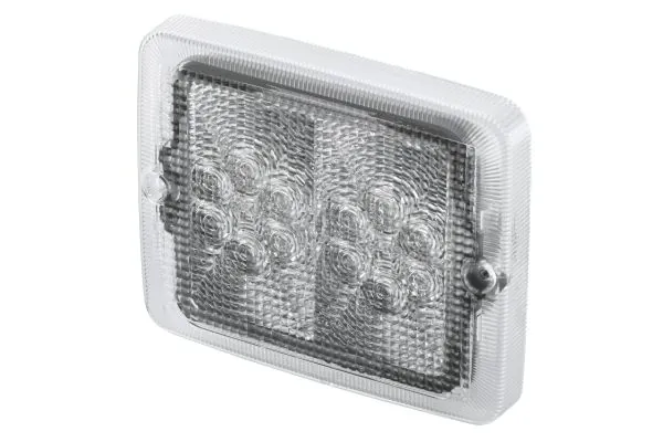 Lens, direction indicator