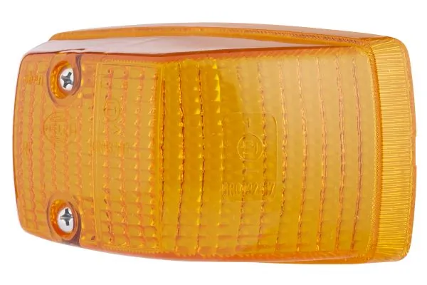 Lens, direction indicator
