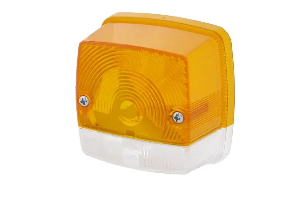 Lens, direction indicator