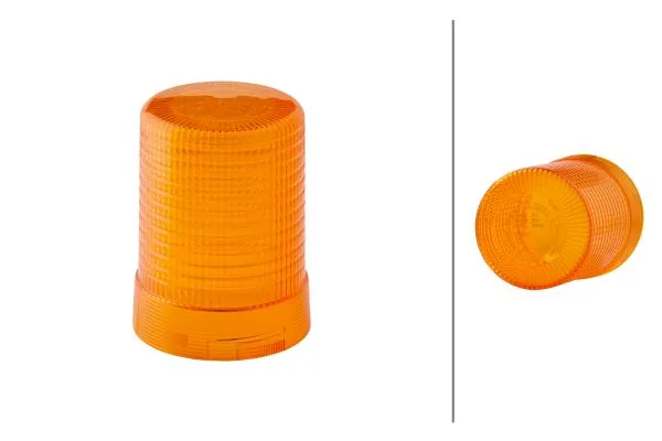 Lens, rotating beacon