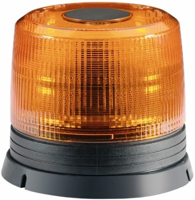 Lens, rotating beacon