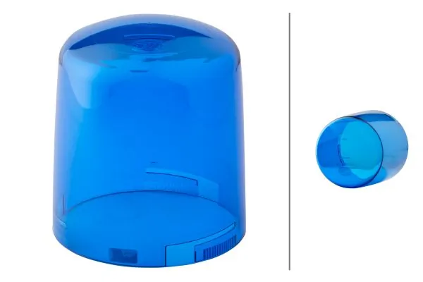 Lens, rotating beacon