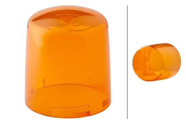 Lens, rotating beacon