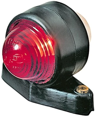 Lens, end outline marker light