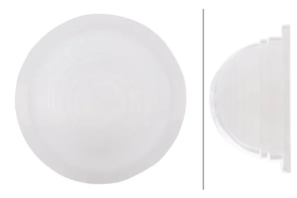 Lens, end outline marker light