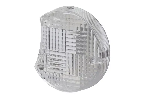 Lens, direction indicator