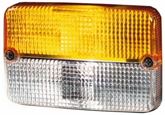 Lens, direction indicator